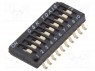 Переключатель: DIP-SWITCH; Кол-во секций: 10; OFF-ON; Положения: 2