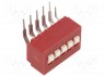 Переключатель: DIP-SWITCH; Кол-во секций: 5; 0,1A/50ВDC; -40÷85°C