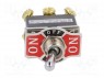 Переключатель: тумблер; Положения: 3; DP3T; ON-OFF-ON; 10A/250ВAC