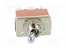 Переключатель: тумблер; Положения: 3; DP3T; ON-OFF-ON; 15A/250ВAC