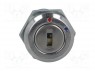 Switch: key switch; 2-position; Switch.method: OFF-ON; Key: flat