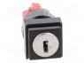 Switch: key switch; 2-position; Switch.method: ON-ON; Ø16mm; 90°