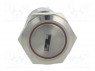 Switch: key switch; 2-position; Switch.method: ON-ON; Ø19mm; 90°