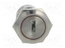 Switch: key switch; 1-position; Switch.method: ON-(ON); Ø19mm