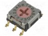 Кодирующий переключатель; HEX/BCD; Положения: 16; SMT; Шаг: 2,54мм