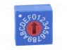Кодирующий переключатель; HEX/BCD; Положения: 16; 10x10x5мм