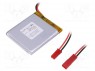 : Li-Po; 3,7; 1600; : ; 7x40x50
