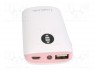 Аккум: powerbank; 4000мАч; 1,5А; Вых: USB; 5ВDC; Гнезда: 1; 5В