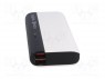 Аккум: powerbank; 10400мАч; 2,4А; Вых: USB; 5ВDC; Гнезда: 2; 5/9/12В