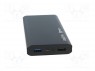 Аккум: powerbank; 15000мАч; 2А; Вых: USB; Цвет: черный; 5ВDC; 5/9/12В