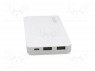 Аккум: powerbank; 10000мАч; 2А; Вых: USB; Цвет: белый; 5ВDC; Гнезда: 2