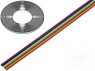 Wire: ribbon; stranded; Cu; 8x0,22mm2; unshielded; PVC; 150V; 50m