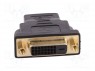Адаптер; DVI-D (24+1) гнездо,вилка HDMI; Цвет: черный