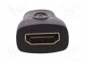 Адаптер; гнездо HDMI,вилка mini HDMI; Цвет: черный