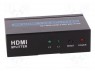 Разветвитель; HDMI 1.3; Цвет: черный; Вх: гнездо DC,гнездо HDMI