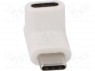 Адаптер; USB 3.0; гнездо USB C,угловая вилка USB C; Цвет: белый