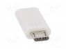 Адаптер; USB 2.0; вилка micro USB B,гнездо USB C; Цвет: белый