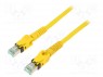 Patch cord; S/FTP; 6a; ���������; Cu; PUR; ������; 7,5�; 27AWG