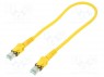 Patch cord; S/FTP; 6a; ���������; Cu; PUR; ������; 0,5�; 27AWG