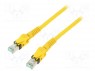 Patch cord; S/FTP; 6a; ���������; Cu; PUR; ������; 7,5�; 27AWG