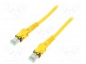 Patch cord; S/FTP; 6a; ���������; Cu; PUR; ������; 10�; 27AWG