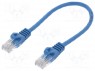 Patch cord; U/UTP; 5e; ���������; CCA; ���; �����; 0,25�; 26AWG