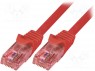 Patch cord; U/UTP; 6; ���������; Cu; LSZH; �������; 1�; 26AWG