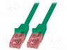 Patch cord; U/UTP; 6; ���������; Cu; LSZH; �������; 1,5�; ����� RJ45
