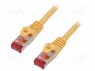 Patch cord; S/FTP; 6; ���������; Cu; LSZH; ������; 1,5�; 27AWG