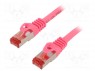 Patch cord; S/FTP; 6; ���������; Cu; LSZH; �������; 1,5�; 27AWG
