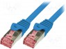 Patch cord; S/FTP; 6; ���������; Cu; LSZH; �����; 2�; 27AWG