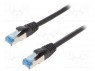 Patch cord; S/FTP; 6a; ���������; Cu; PUR; ������; 0,5�; 27AWG; IP20