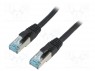 Patch cord; S/FTP; 6a; ���������; Cu; PUR; ������; 10�; 27AWG; IP20