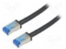 Patch cord; S/FTP; 6a; ���������; Cu; PE; ������; 0,5�; 26AWG