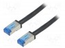Patch cord; S/FTP; 6a; ���������; Cu; PE; ������; 1�; 26AWG
