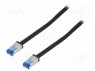 Patch cord; S/FTP; 6a; ���������; Cu; PE; ������; 40�; 26AWG