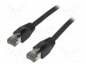 Patch cord; S/FTP; Cat 8.1; ���������; Cu; LSZH; ������; 1,5�; 26AWG