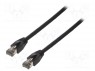 Patch cord; S/FTP; Cat 8.1; ���������; Cu; LSZH; ������; 15�; 26AWG