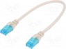 Patch cord; U/UTP; 5e; ���������; Cu; ���; �����; 0,25�