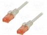 Patch cord; U/UTP; 6; ���������; Cu; LSZH; �����; 25�; 26AWG