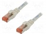 Patch cord; S/FTP; 6; ���������; Cu; LSZH; �����; 0,5�; 27AWG