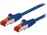Patch cord; S/FTP; 6; ���������; CCA; ���; �����; 0,5�; 27AWG