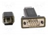 Адаптер USB-RS232; D-Sub 9pin вилка,вилка USB A; 0,8м; черный