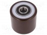 Pallet roller; Ø: 80mm; W: 70mm; 500kg; Mat: polyurethane; -20÷80°C