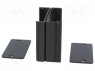 Корпус: с панелью; AKG; Х: 55мм; Y: 50мм; Z: 28мм; алюминий; черный