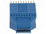 Тест-клипса; SOIC; PIN: 20; синий; позолота