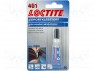 Цианакрилатный клей; бесцветный; тюбик; 3г; LOCTITE 401; 2÷180с