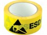 Предупреждающая лента; ESD; L: 33м; W: 45мм; Мат-л: ПВХ