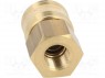 Быстрое соединение EURO; Мат-л: латунь; Внутр.резьба: 1/4"