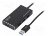 Hub USB; USB 3.0; PnP; ������; ���-�� ������: 4; 5����/�